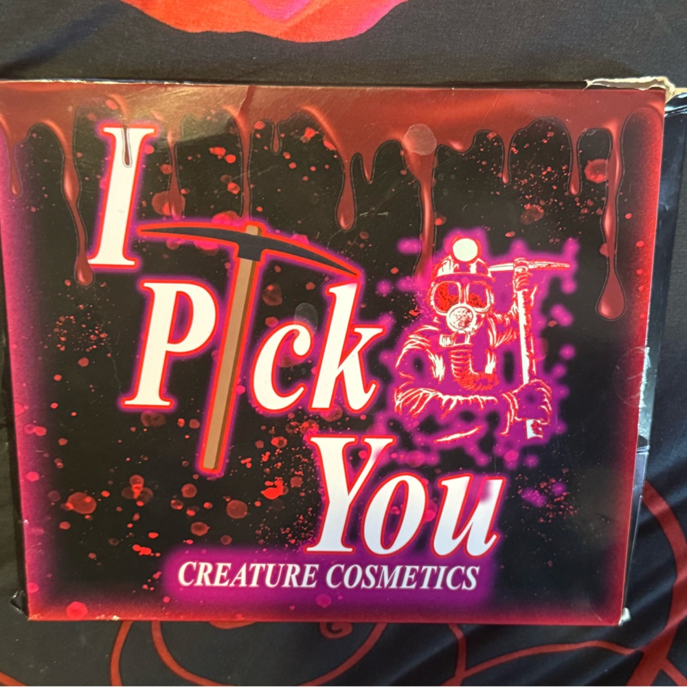 I Pick You Eyeshadow Palette by Creature Cosmetics - Black & Hot Pink